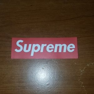 Supreme banner sticker